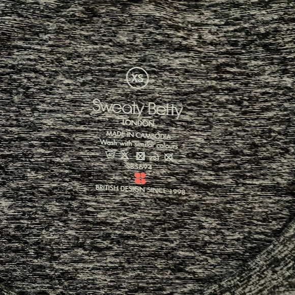 Sweaty Betty Gary Jumpsuit Sleeveless Black Marl Heathered Gray XS - Picture 3 of 4